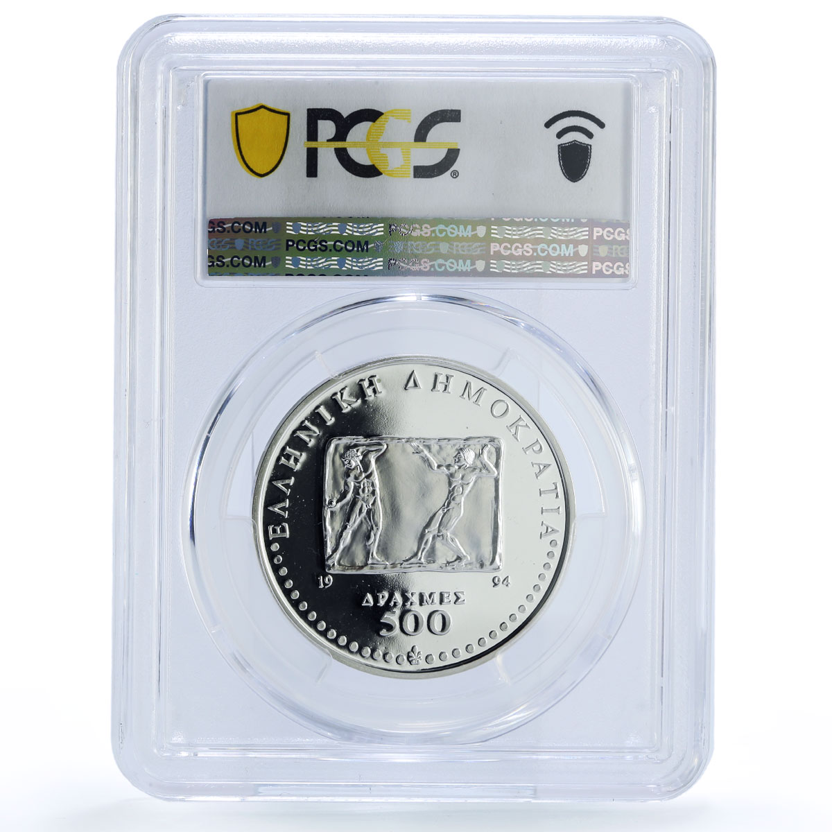 Greece 500 drachmes Volleyball Centennial Sports PR67 PCGS silver coin 1994