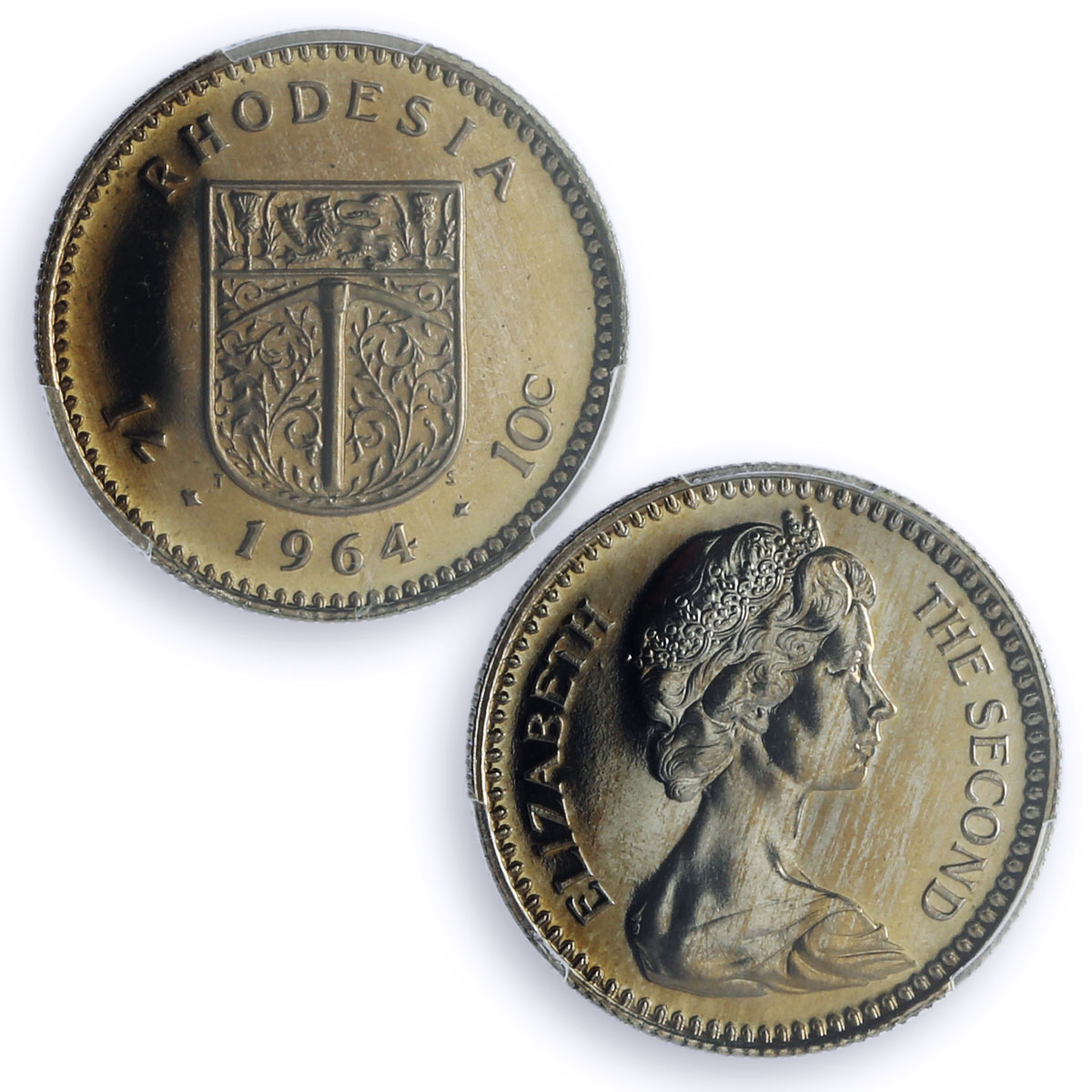 Rhodesia Various Set Elizabeth II Coinage Animals PR64 PR66 PR68 coins 1964