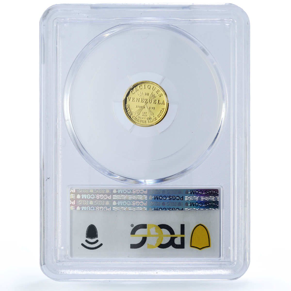 Venezuela Mara 5 Bolivares Caciques Indian Chiefs MS64 PCGS gold medal 1962
