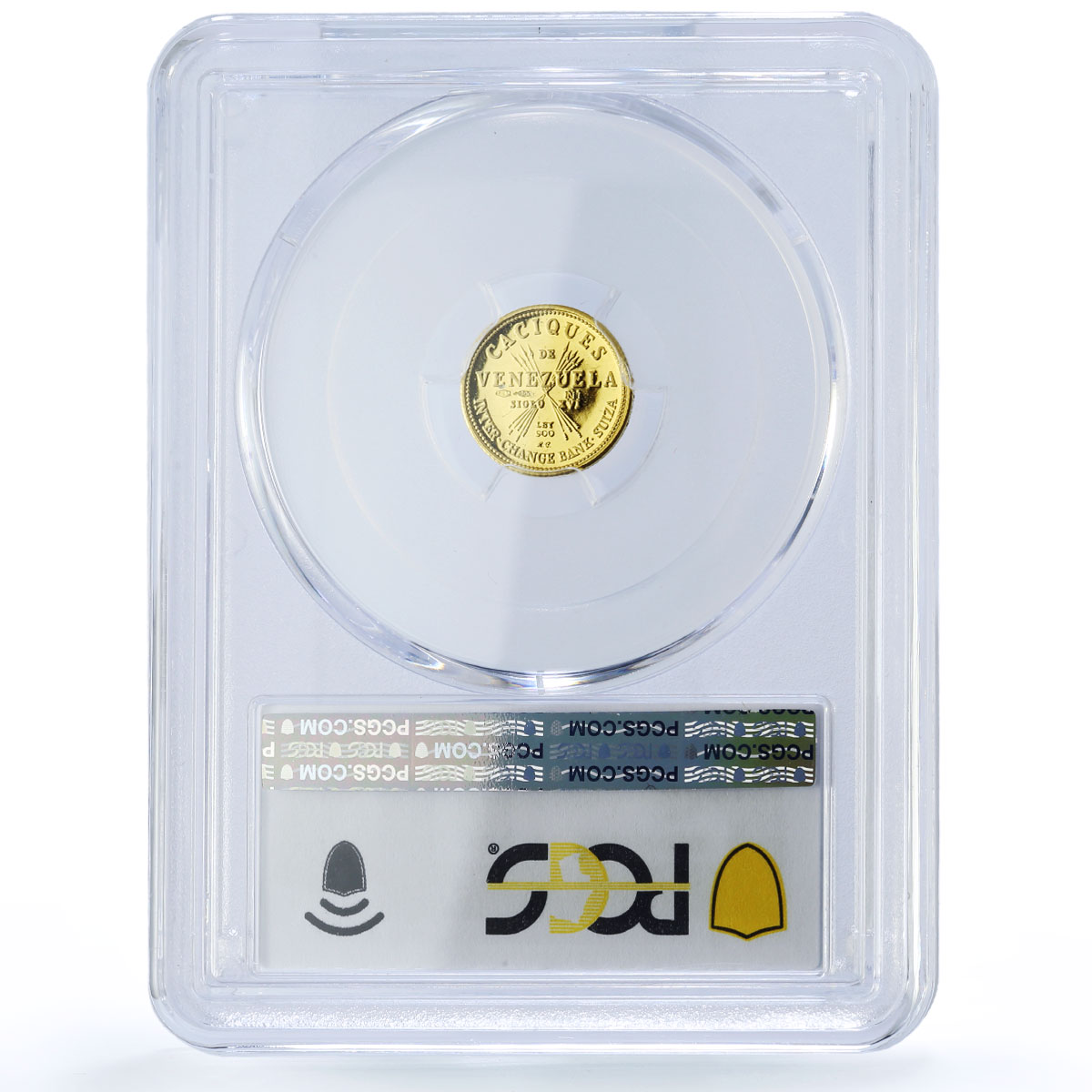 Venezuela Sorocaima 5 Bolivares Caciques Indian Chiefs MS65 PCGS gold medal 1962
