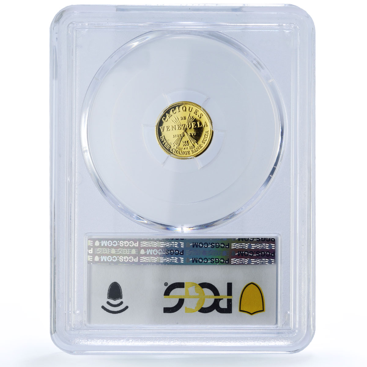 Venezuela Paramacay 5 Bolivares Caciques Indian Chiefs MS64 PCGS gold medal 1962