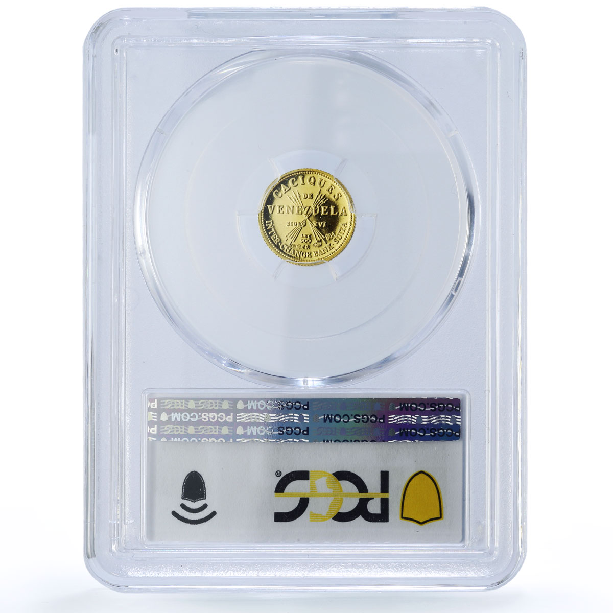 Venezuela Tamanaco 5 Bolivares Caciques Indian Chiefs MS65 PCGS gold medal 1962