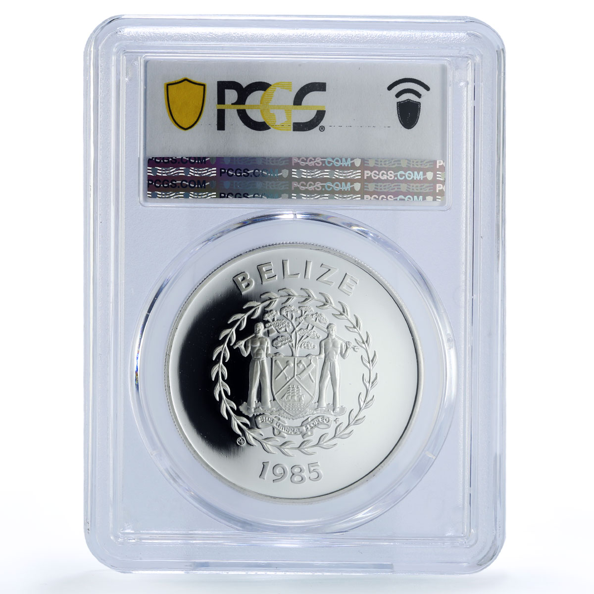 Belize 20 dollars Decade For Women United Nations UN PR70 PCGS silver coin 1985