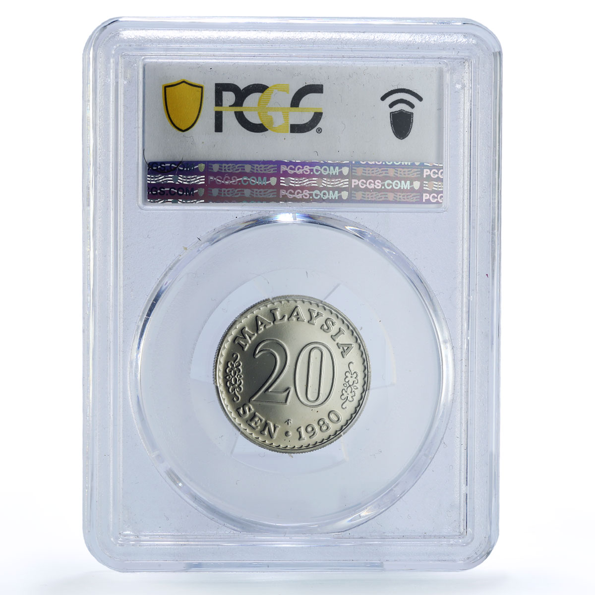 Malaysia 20 sen Republic Coinage Parliament House PR70 PCGS CuNi coin 1980