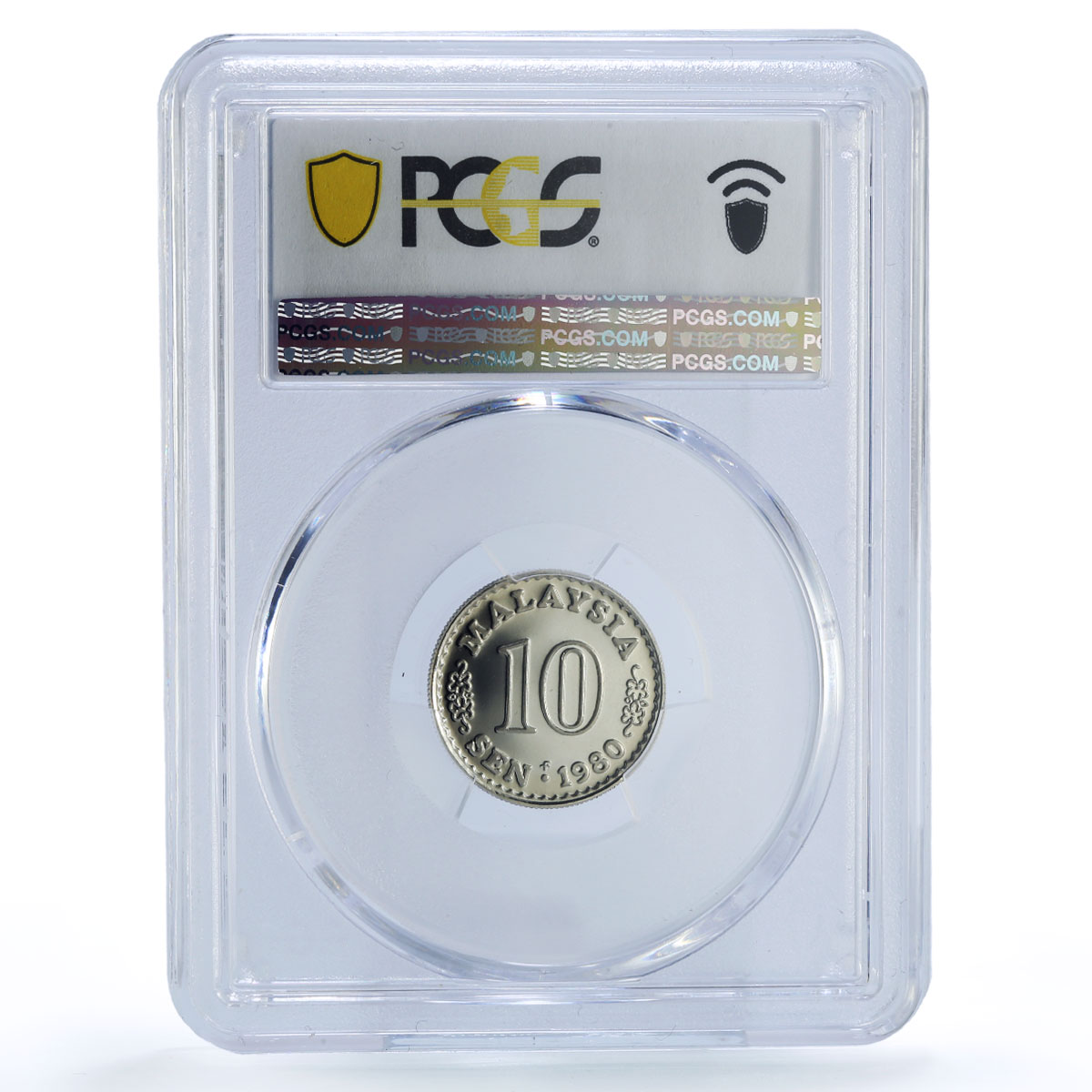 Malaysia 10 sen Republic Coinage Parliament House PR69 PCGS CuNi coin 1980