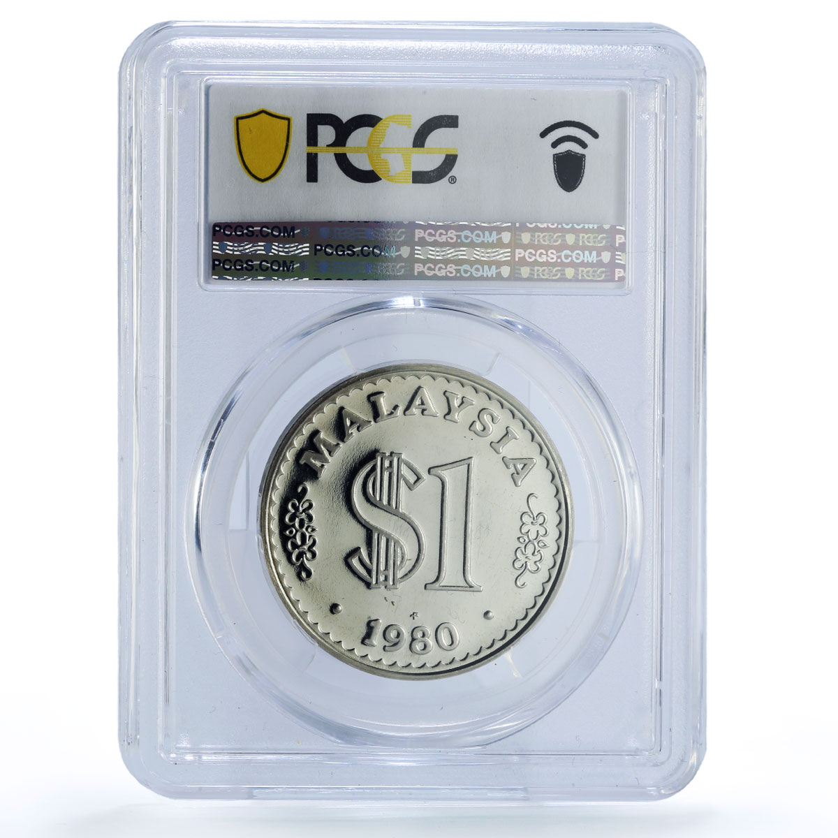 Malaysia 1 ringgit Republic Coinage Parliament House PR69 PCGS CuNi coin 1980