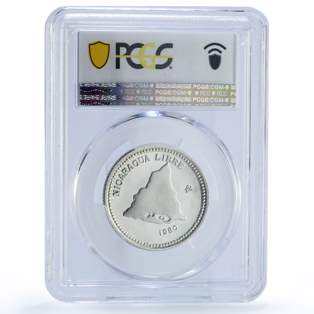Nicaragua 500 cordobas Sandino Revolutionary History PR68 PCGS silver coin 1980
