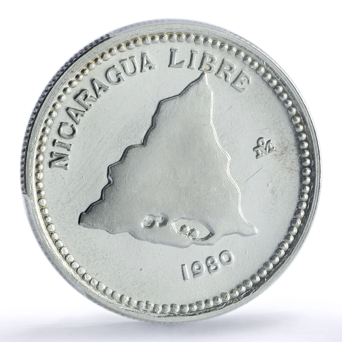 Nicaragua 500 cordobas Sandino Revolutionary History PR68 PCGS silver coin 1980