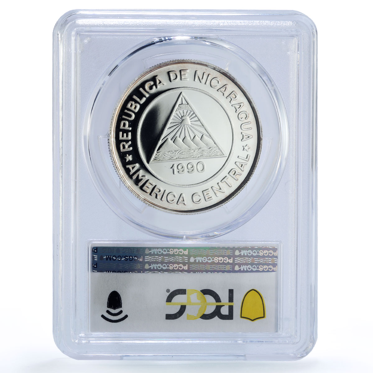 Nicaragua 10000 cordobas Tennis Barcelona Olympics PR67 PCGS silver coin 1990