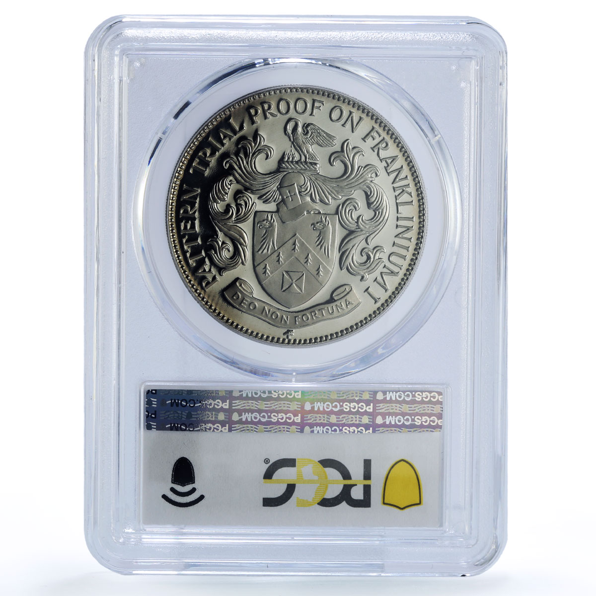 USA Gardiners Island Eagle Bird Fauna Pattern X-PT2 PR69 PCGS silver token 1965