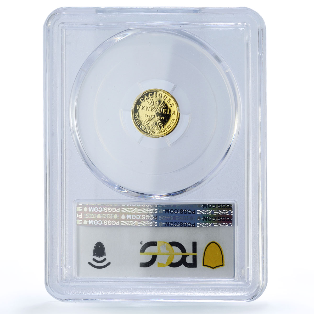 Venezuela Murachi 5 Bolivares Caciques Indian Chiefs MS65 PCGS gold medal 1962