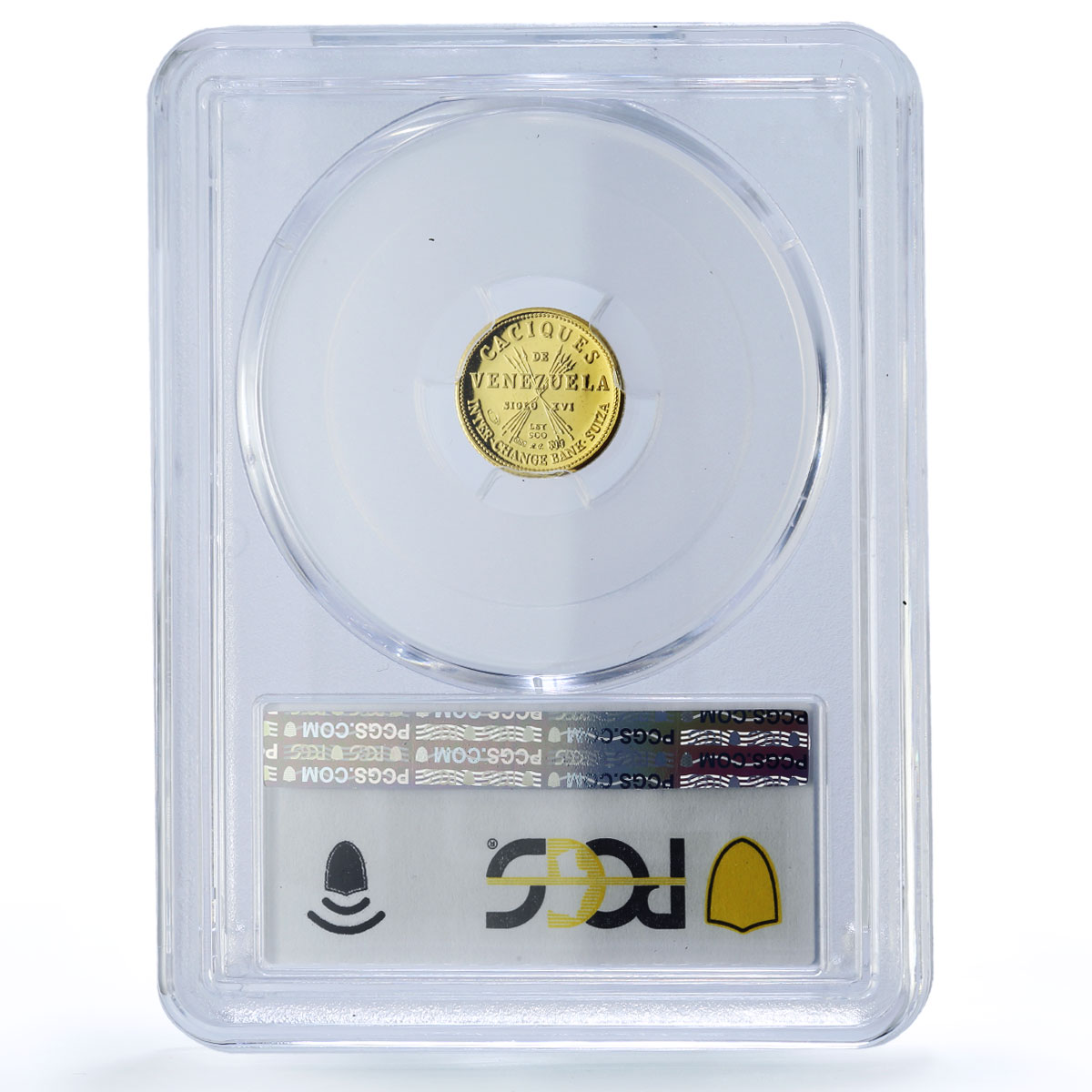 Venezuela Chacao 5 Bolivares Caciques Indian Chiefs MS66 PCGS gold medal 1962