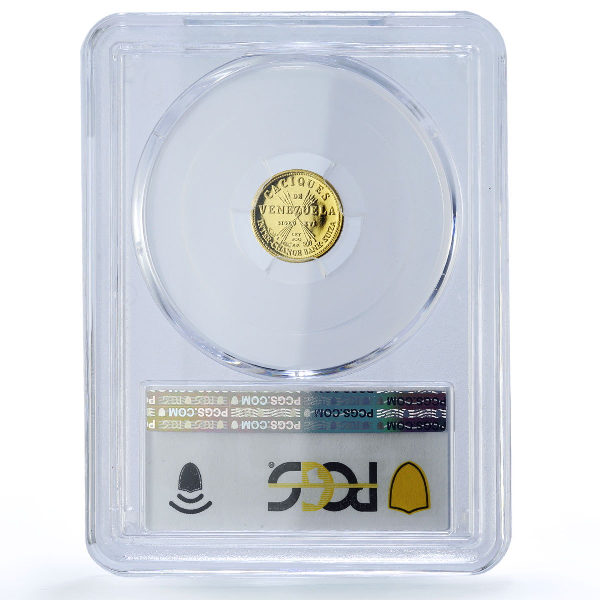 Venezuela Paramaconi 5 Bolivares Caciques Indian Chief MS65 PCGS gold medal 1962