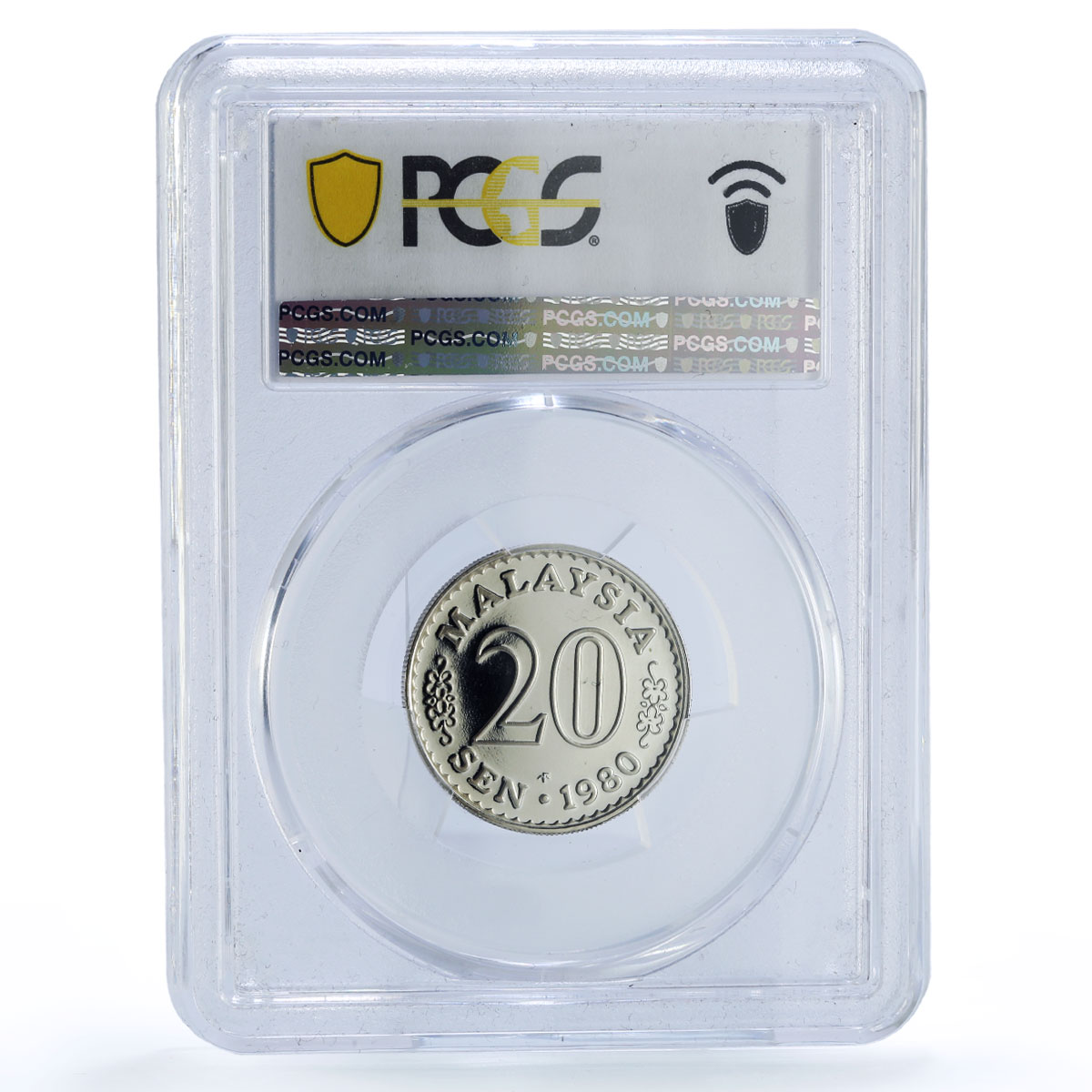 Malaysia 20 sen Republic Coinage Parliament House PR69 PCGS CuNi coin 1980