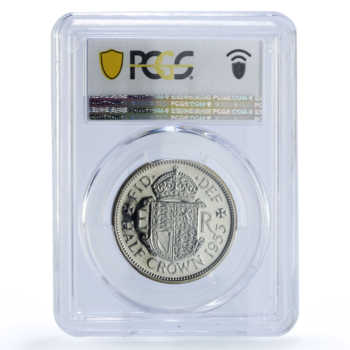 Great Britain 1/2 crown Elizabeth II Shield Arms PR66 PCGS CuNi coin 1953