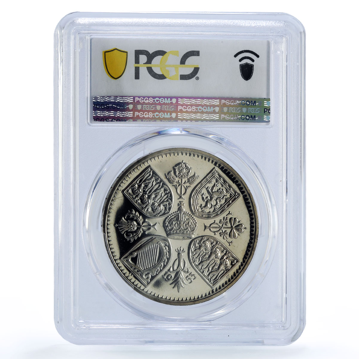 Great Britain 1 crown Coronation Elizabeth II Horse PR66 PCGS CuNi coin 1953