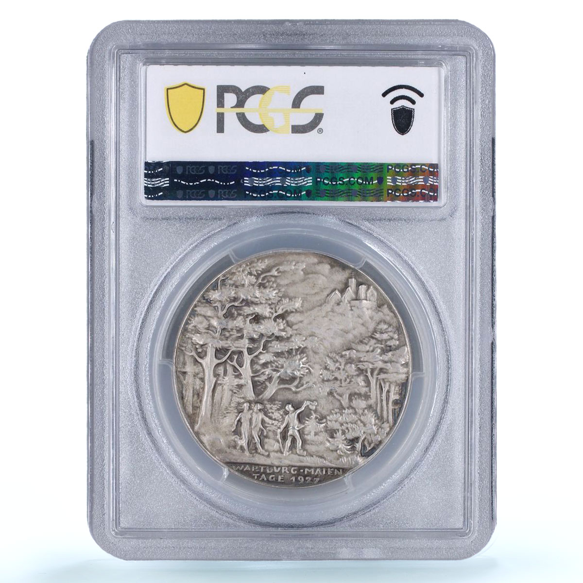 Germany Weimar Carl Maria Weber Composer Music Goetz SP63 PCGS silver medal 1927