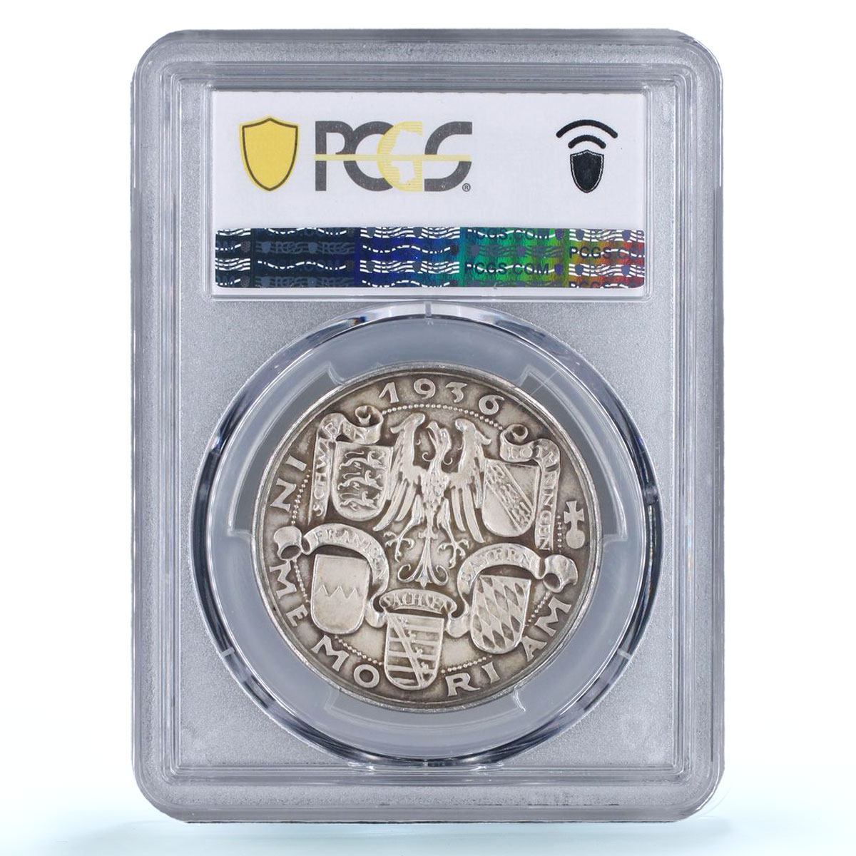 Germany Third Reich King Henry Hein I Death History SP64 PCGS silver medal 1936