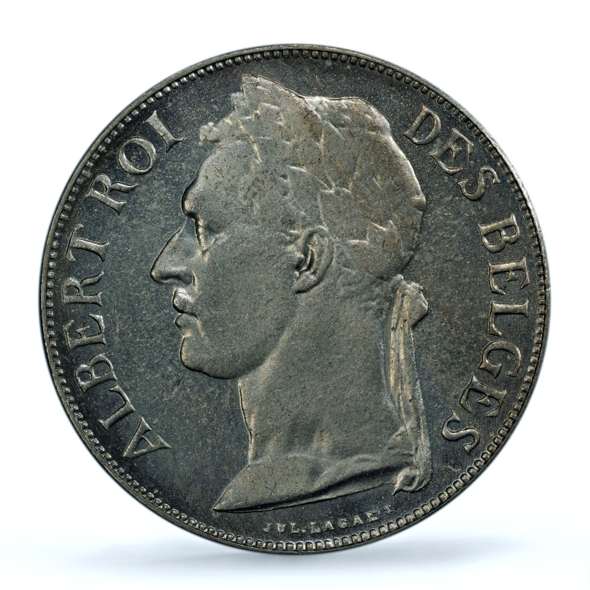Belgian Congo 1 franc King Albert I French Text KM-20 MS65 PCGS CuNi coin 1922