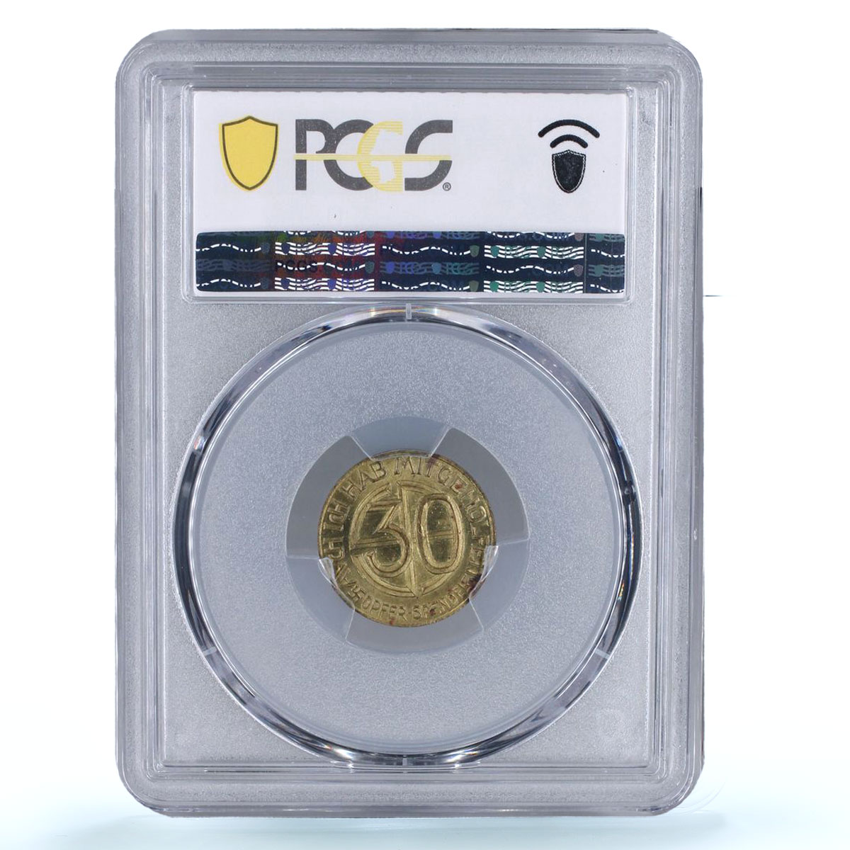 Germany Third Reich Adolf Hitler Donation Token 30 Pfennigs MS64 PCGS bronz 1933