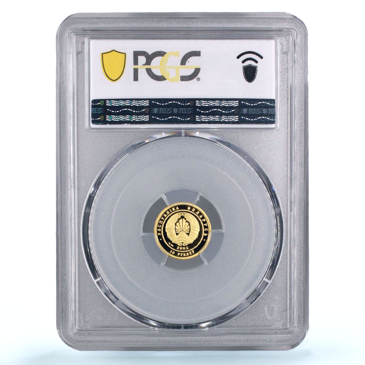 Belarus 10 roubles Ballet Dancer History Culture PR70 PCGS gold coin 2005