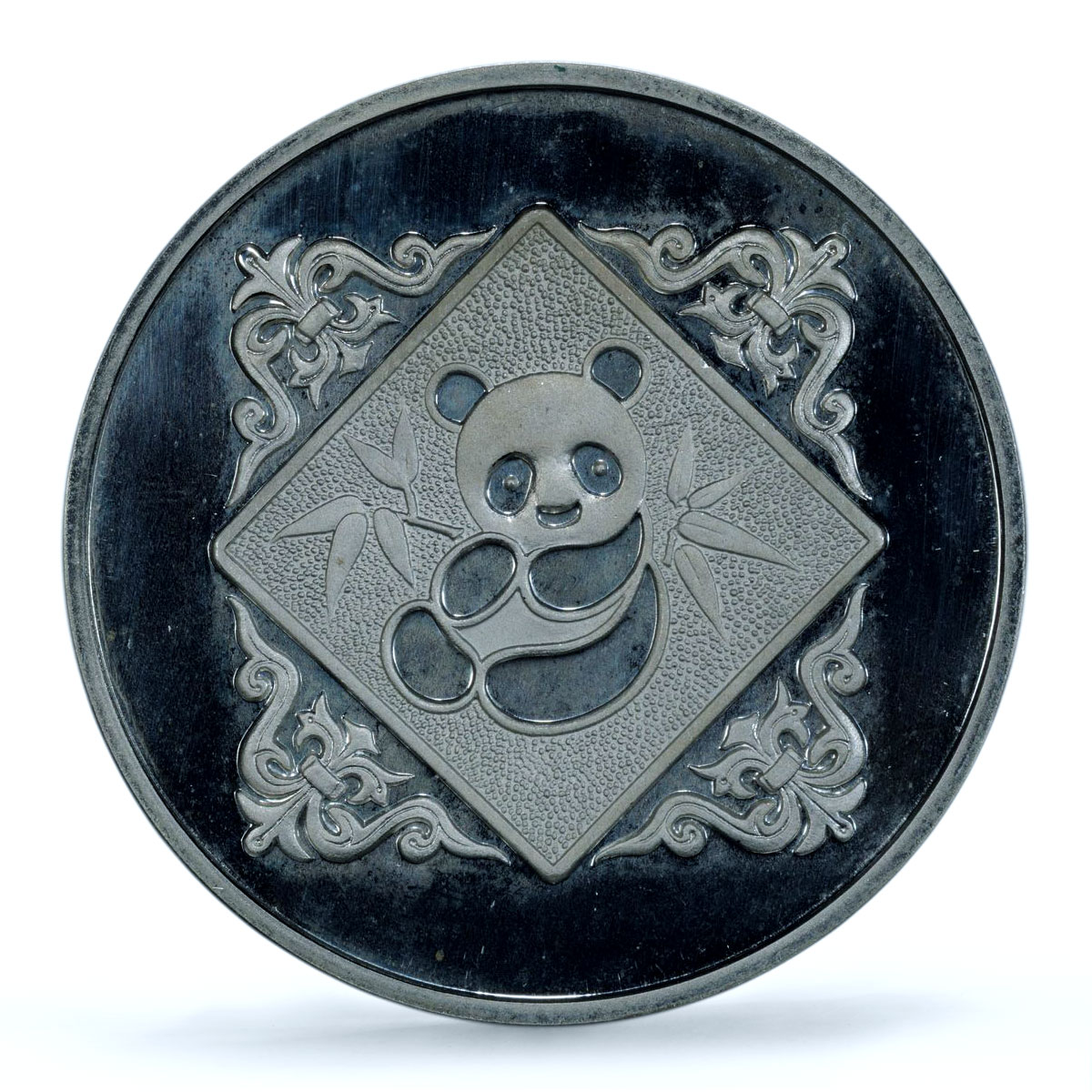 China 1 oz Expo Int. Hong Kong Panda Ship PR66 PCGS silver token medal coin 1984