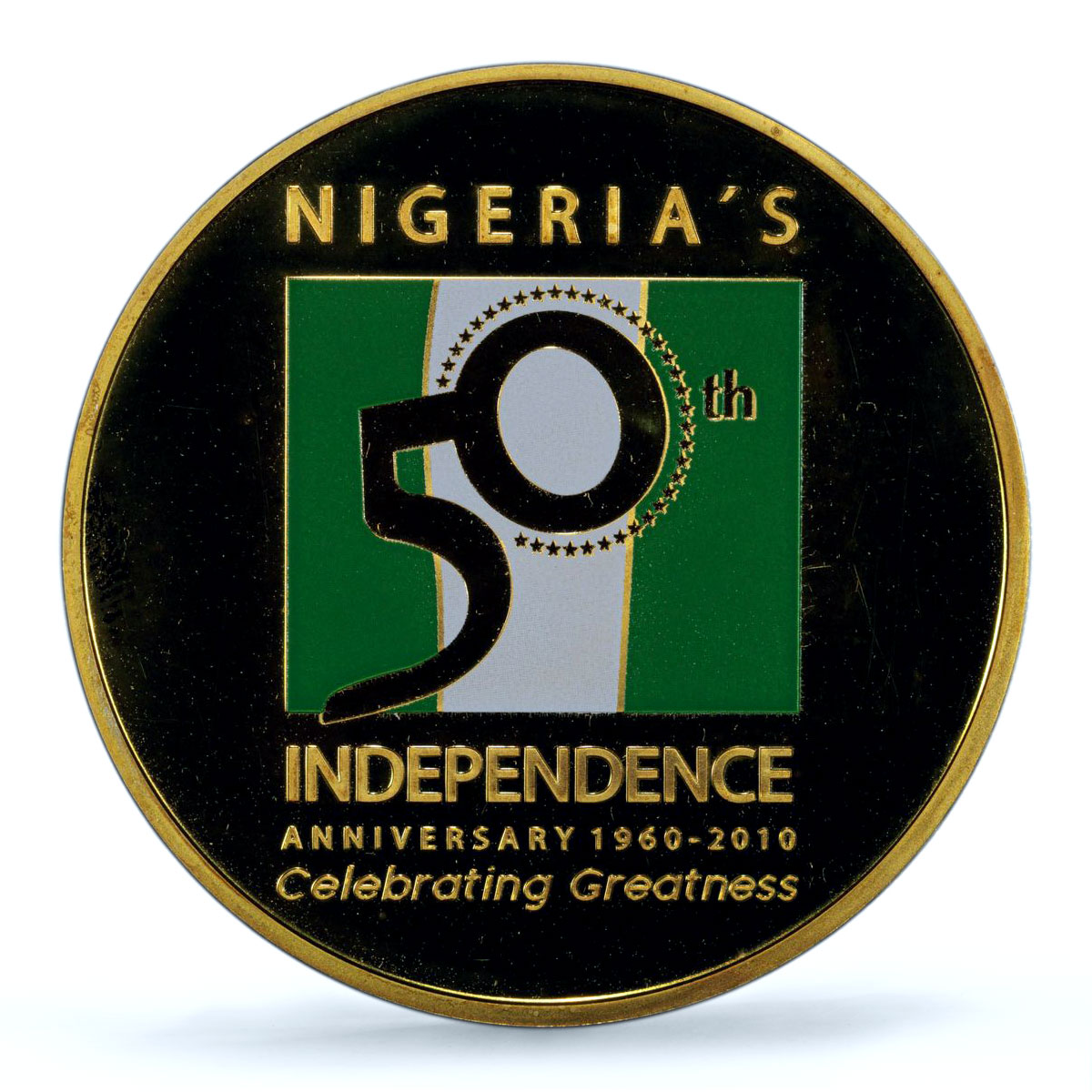 Nigeria 1000 naira Independence Anniversary History PR68 PCGS silver coin 2010