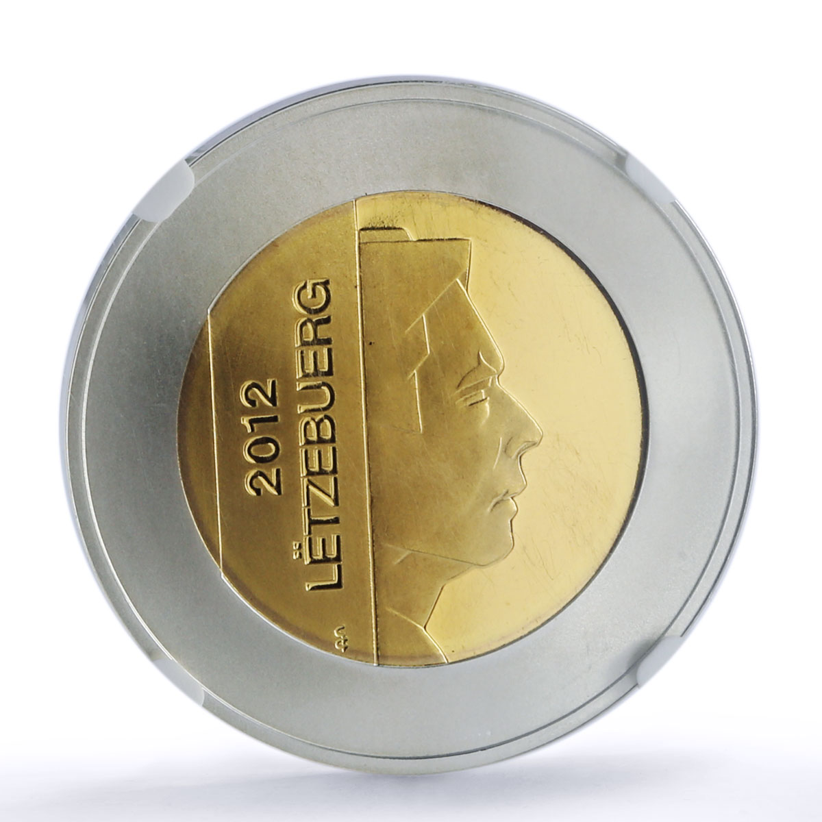 Luxembourg 5 euro Ophrys Orchid Flower Flora PF69 NGC bimetal coin 2012