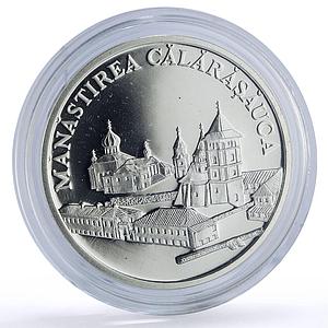 Moldova 50 lei Calarasauca Monastery Religion Architecture silver coin 2000