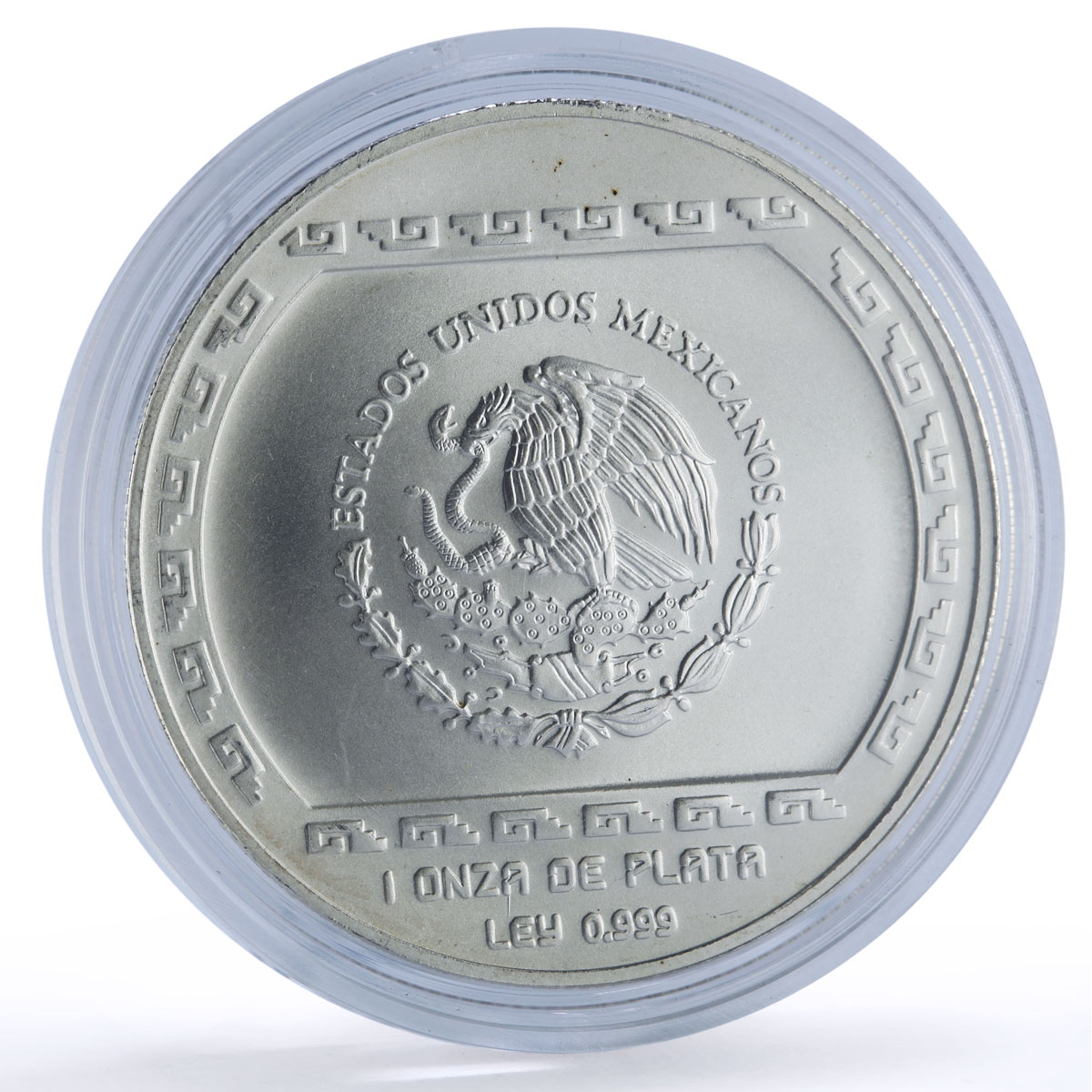 Mexico 5 pesos Anciano Brasero Precolombina Veracruz Variety 1 silver coin 1993