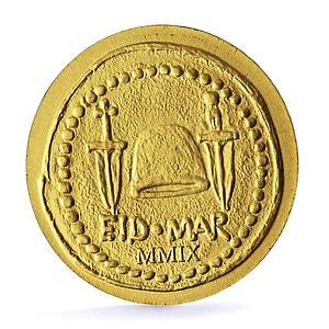 Palau 1 dollar Brutus Denarius Roman Empire Caesar History gold coin 2009
