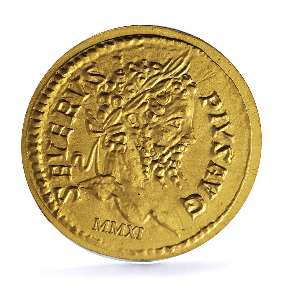 Palau 1 dollar Severus Aureus Roman Empire History gold coin 2011