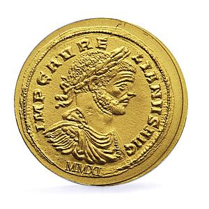 Palau 1 dollar Aurelian Aureus Roman Empire History gold coin 2011