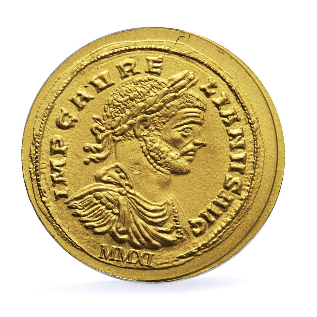 Palau 1 dollar Aurelian Aureus Roman Empire History gold coin 2011