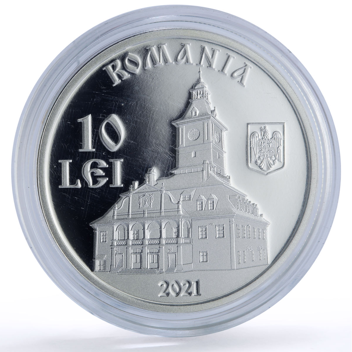 Romania 10 lei Letter Neacsu Campulung History Literature proof silver coin 2021