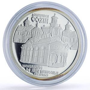 Romania 10 lei Cozia Monastery Church Mircea Baltran Religion silver coin 2008