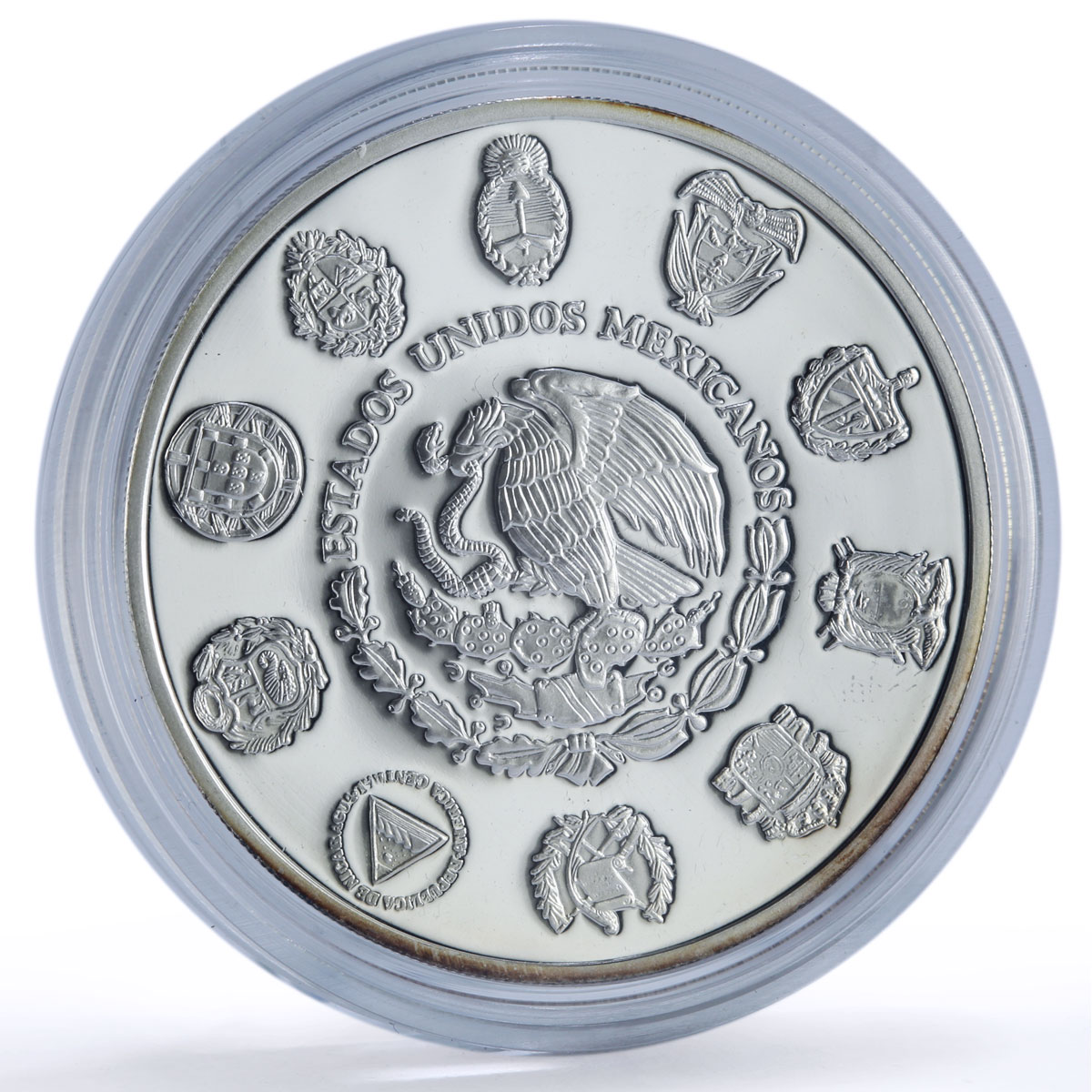 Mexico 5 pesos Sea Turtle Wildlife Ibero-American Fauna proof silver coin 1994