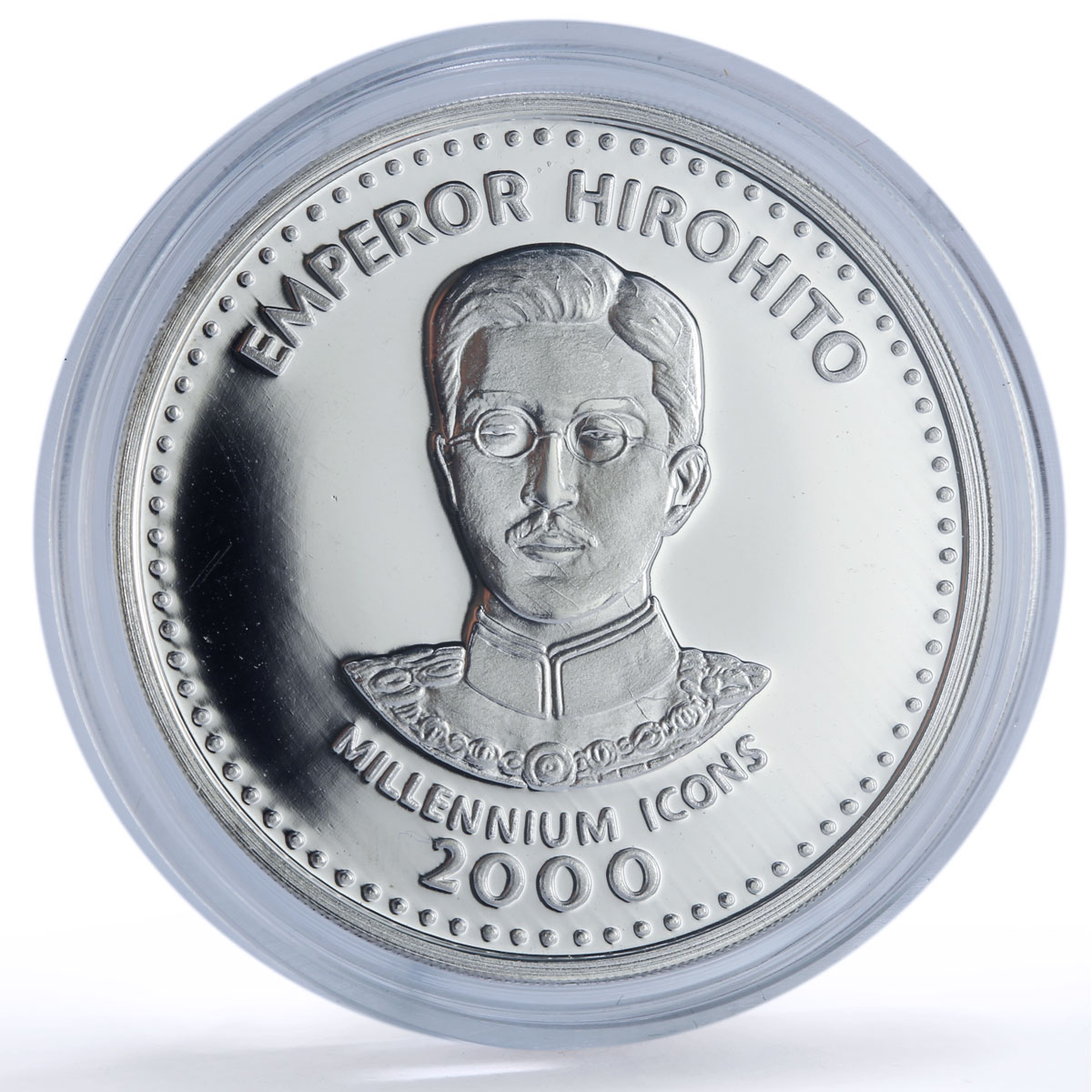 Somalia 250 shillings Hirohito Millennium Icons Politics proof silver coin 2000