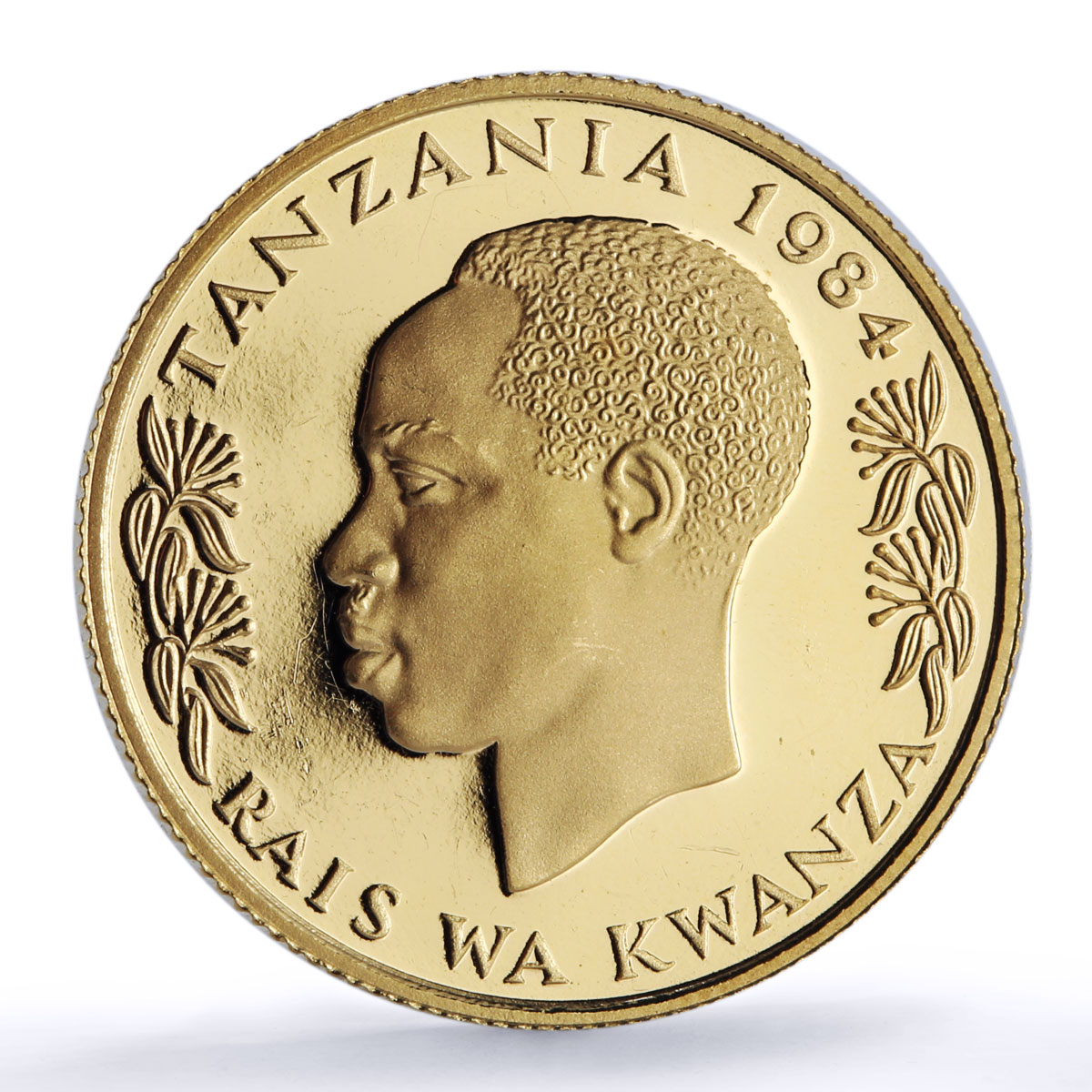 Tanzania 1000 shillings Decade For Women United Nations UN proof gold coin 1984