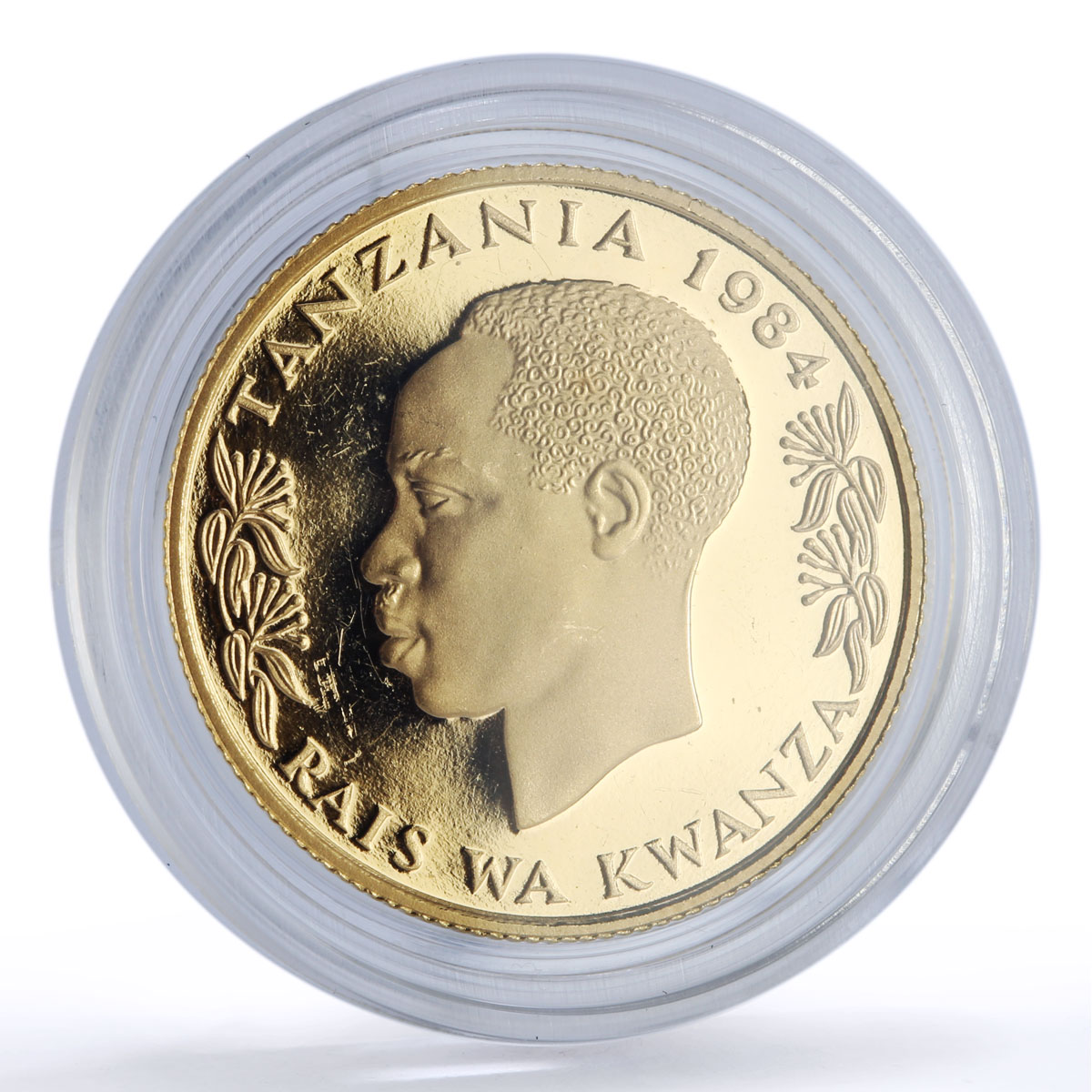 Tanzania 1000 shillings Decade For Women United Nations UN proof gold coin 1984