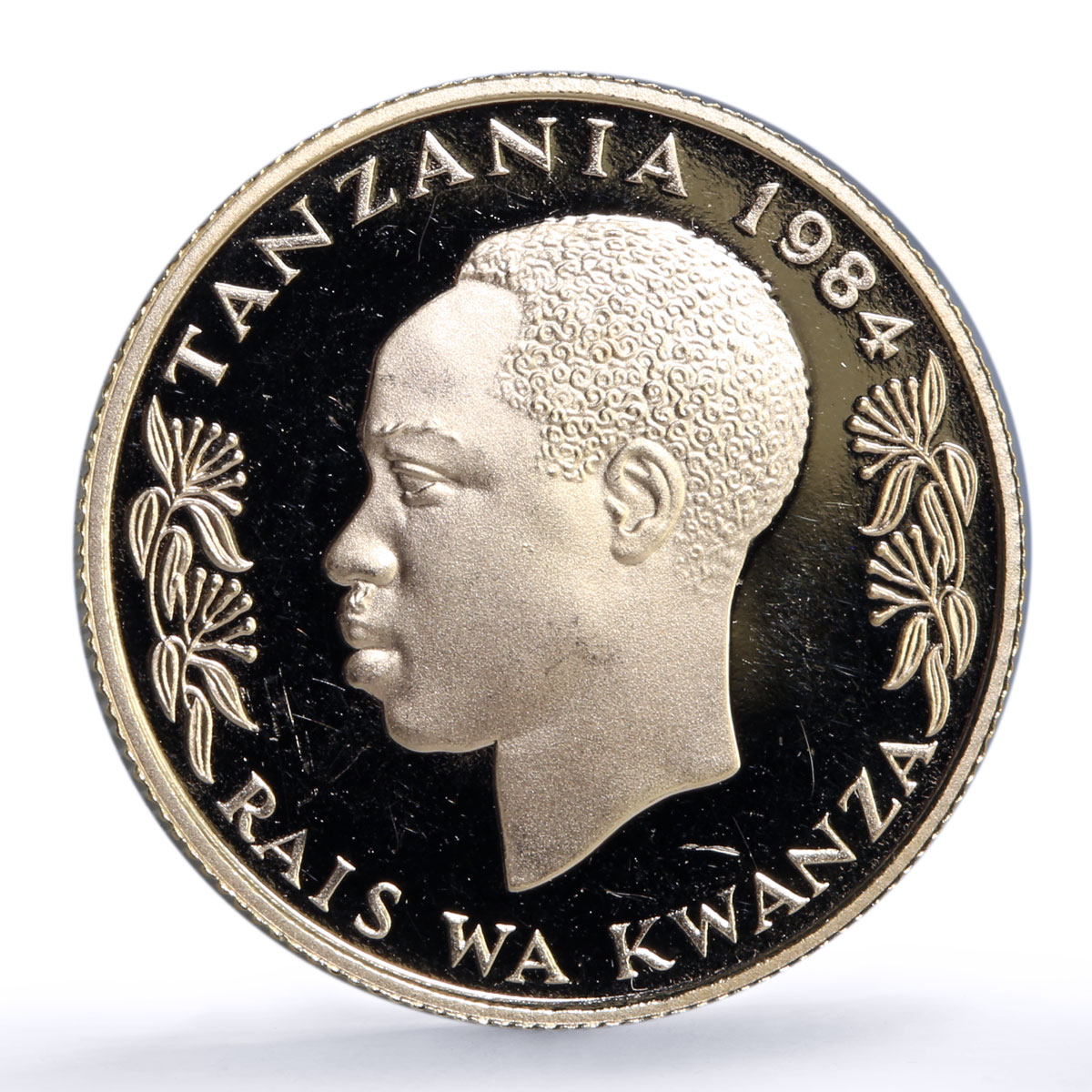 Tanzania 1000 shillings Decade For Women United Nations UN proof gold coin 1984
