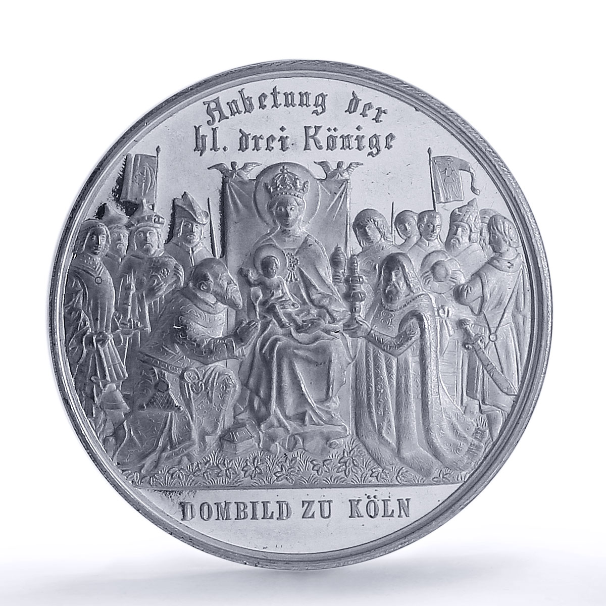 Germany Prussia Cologne Cathedral History Architecture MS64 NGC WM medal 1880