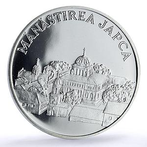 Moldova 50 lei Japca Monastery Church Religion Architecture silver coin 2000