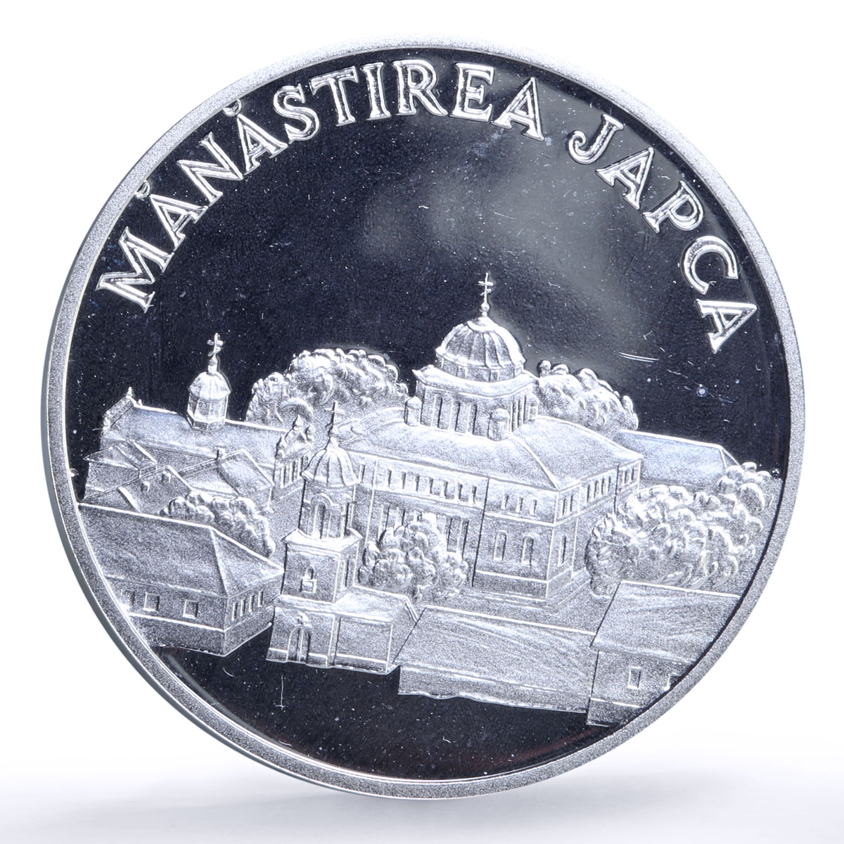 Moldova 50 lei Japca Monastery Church Religion Architecture silver coin 2000