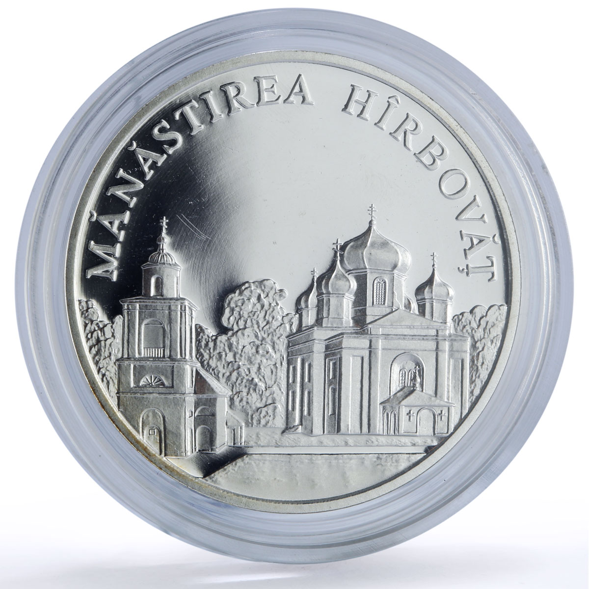 Moldova 50 lei Hirbovat Monastery Church Religion Architecture silver coin 2000