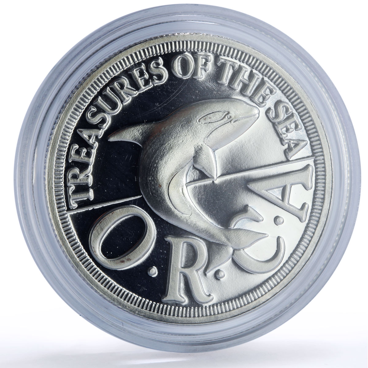 Sealand 25 cents Orca Whale Sea Treasures Quarter Dollar proof silver coin 1994