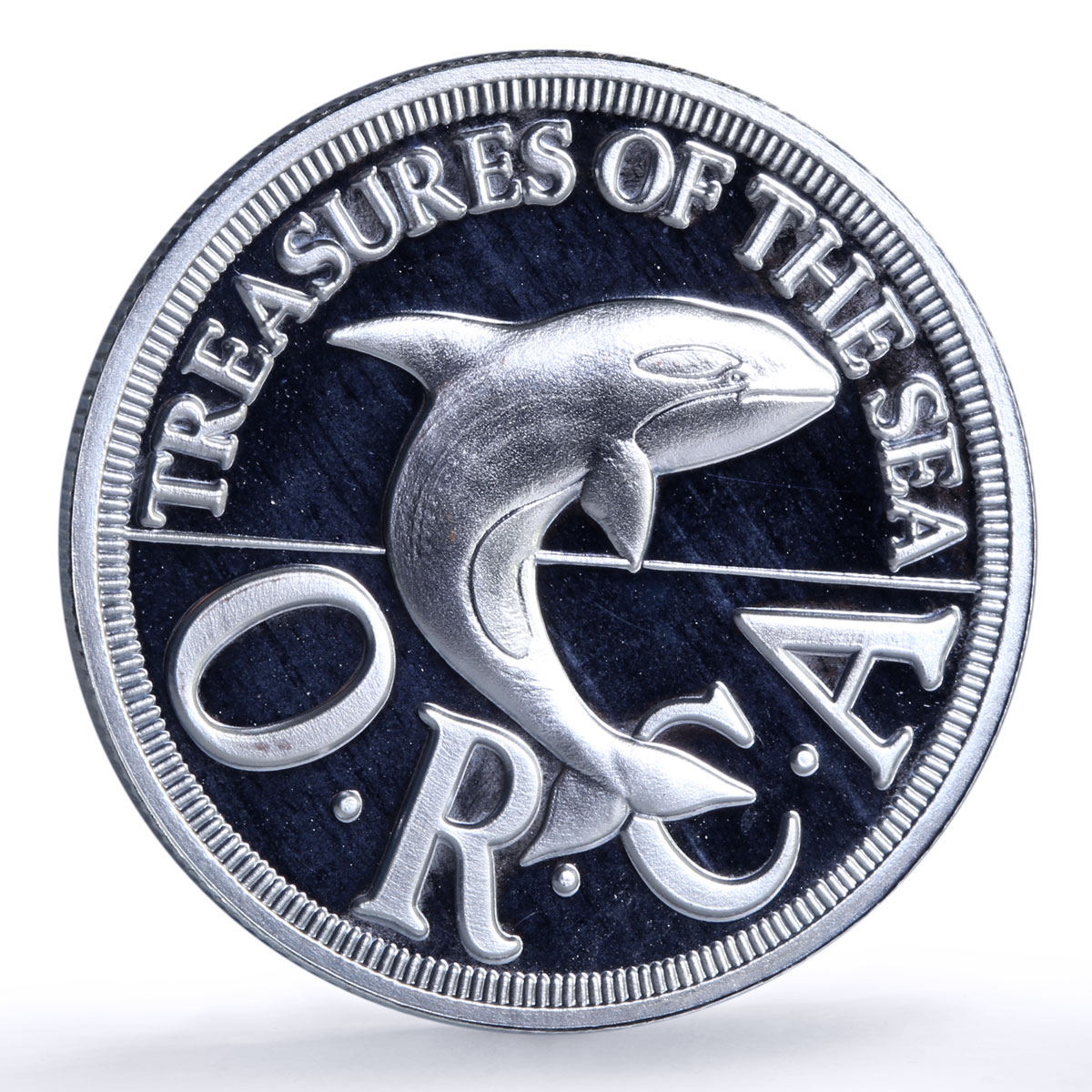 Sealand 25 cents Orca Whale Sea Treasures Quarter Dollar proof silver coin 1994