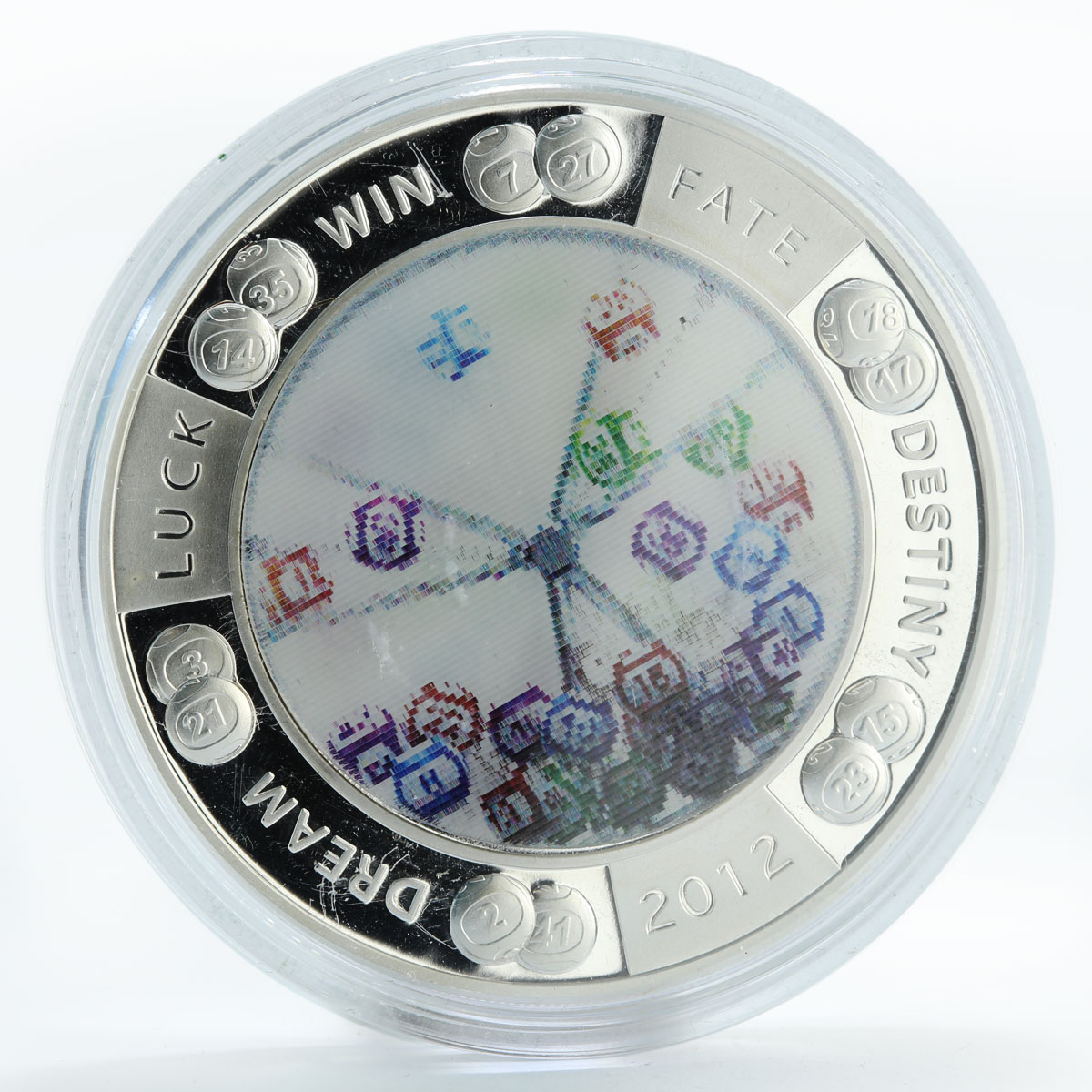 Niue 2 dollars Fortune Dream Luck Fate Destiny silver coin 2012