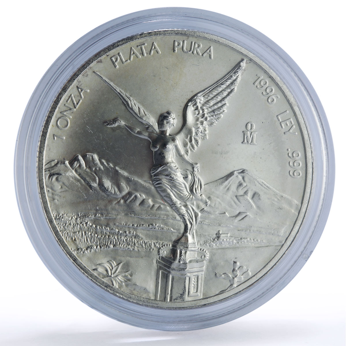 Mexico 1 onza Libertad Angel of Independence silver coin 1996