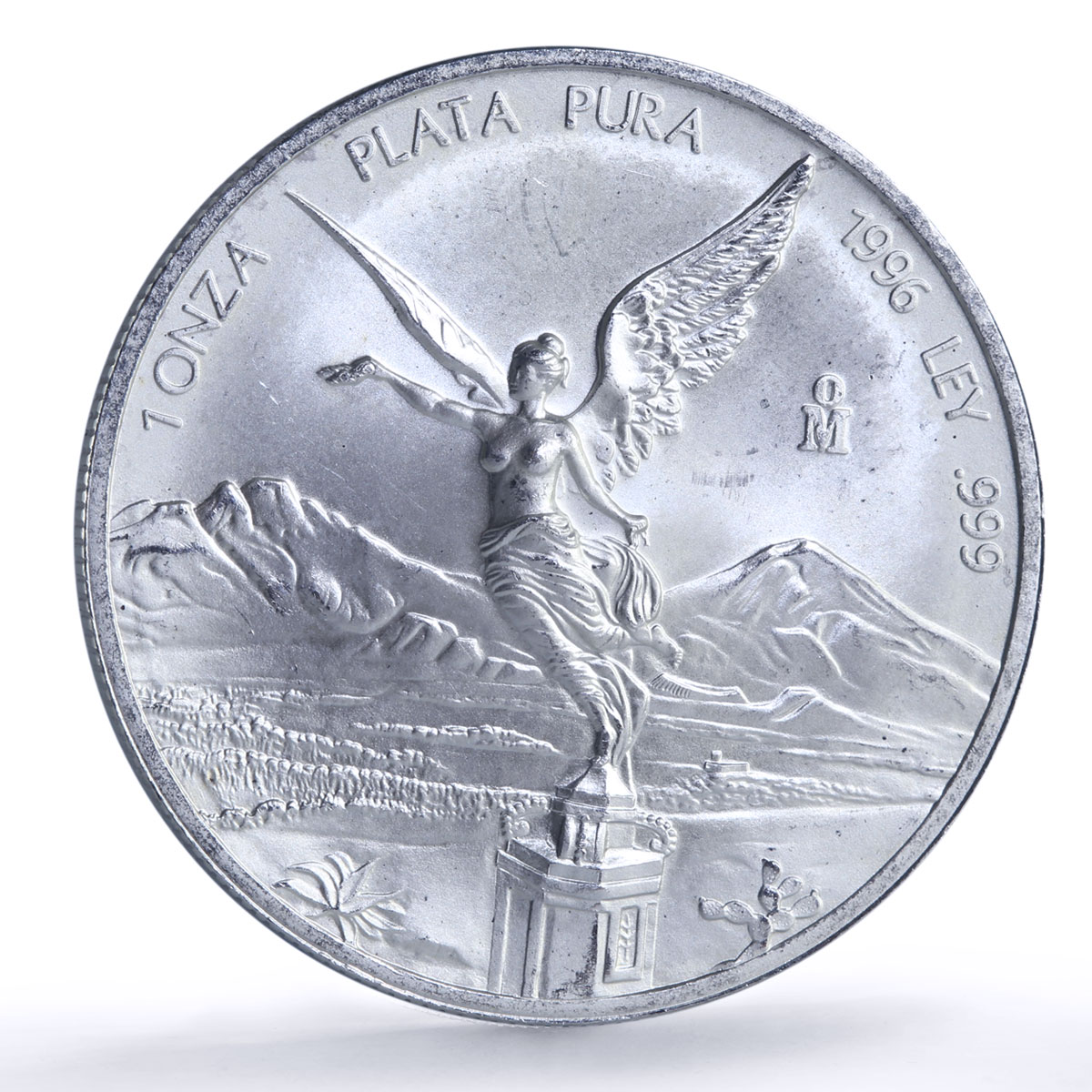 Mexico 1 onza Libertad Angel of Independence silver coin 1996